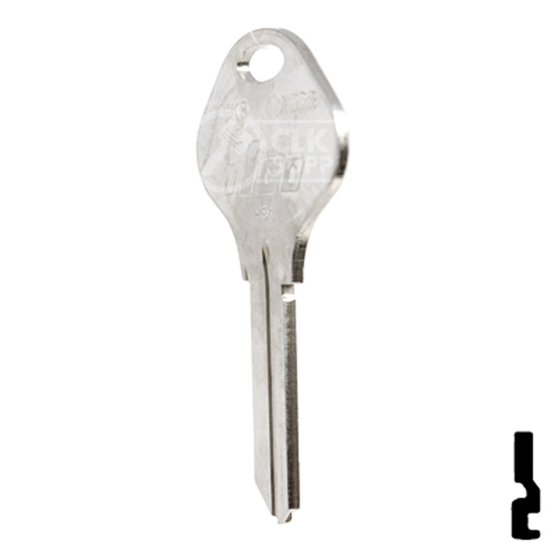 Uncut Key Blank | Yale | 999K3 Office Furniture-Mailbox Key Ilco