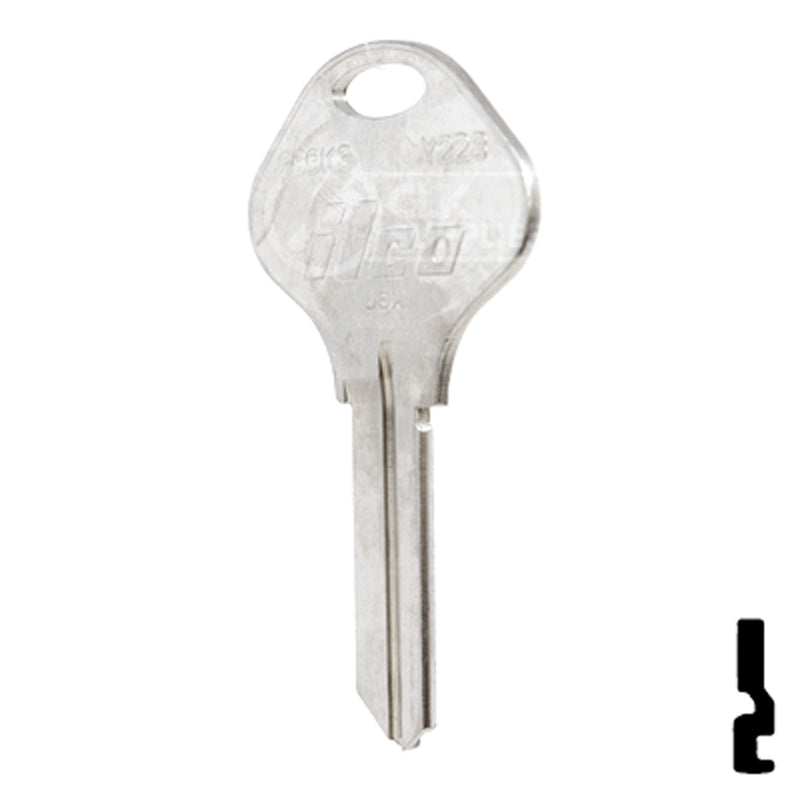 Uncut Key Blank | Yale | 999K3 Office Furniture-Mailbox Key Ilco