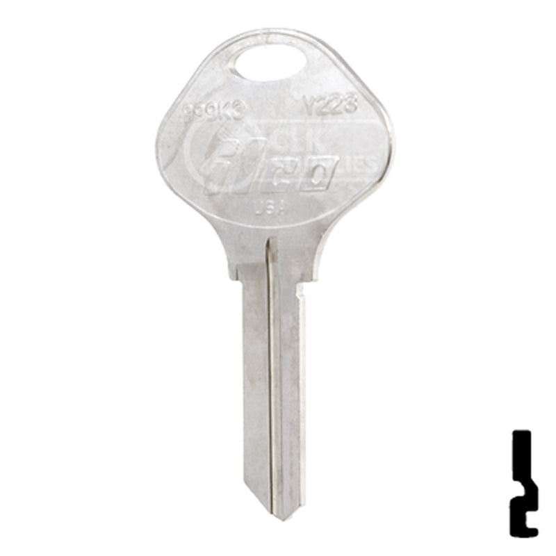 Uncut Key Blank | Yale | 999K3 Office Furniture-Mailbox Key Ilco