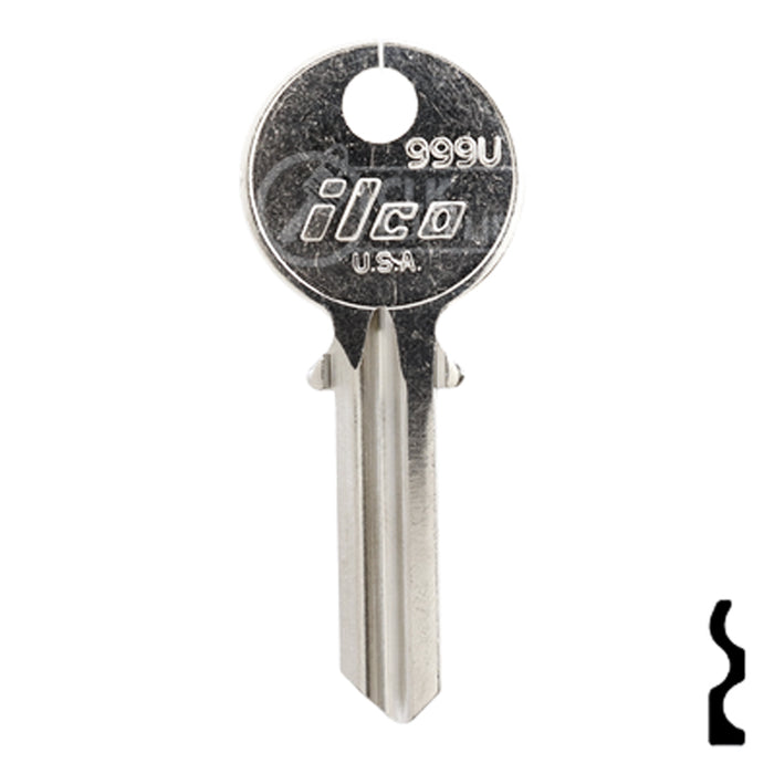 Uncut Key Blank | Yale | 999U Office Furniture-Mailbox Key Ilco