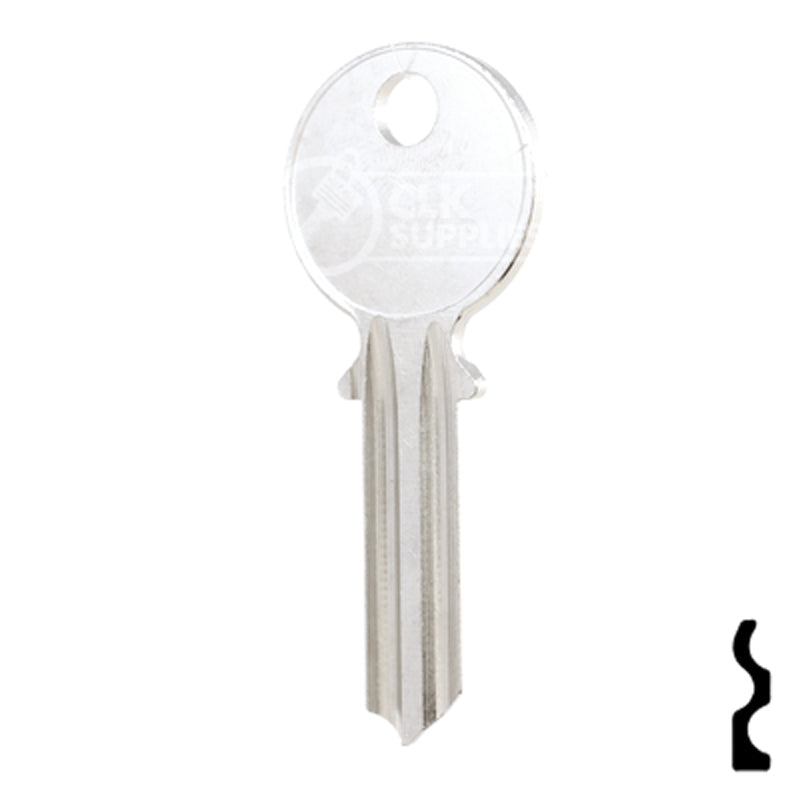 Uncut Key Blank | Yale | 999U Office Furniture-Mailbox Key Ilco