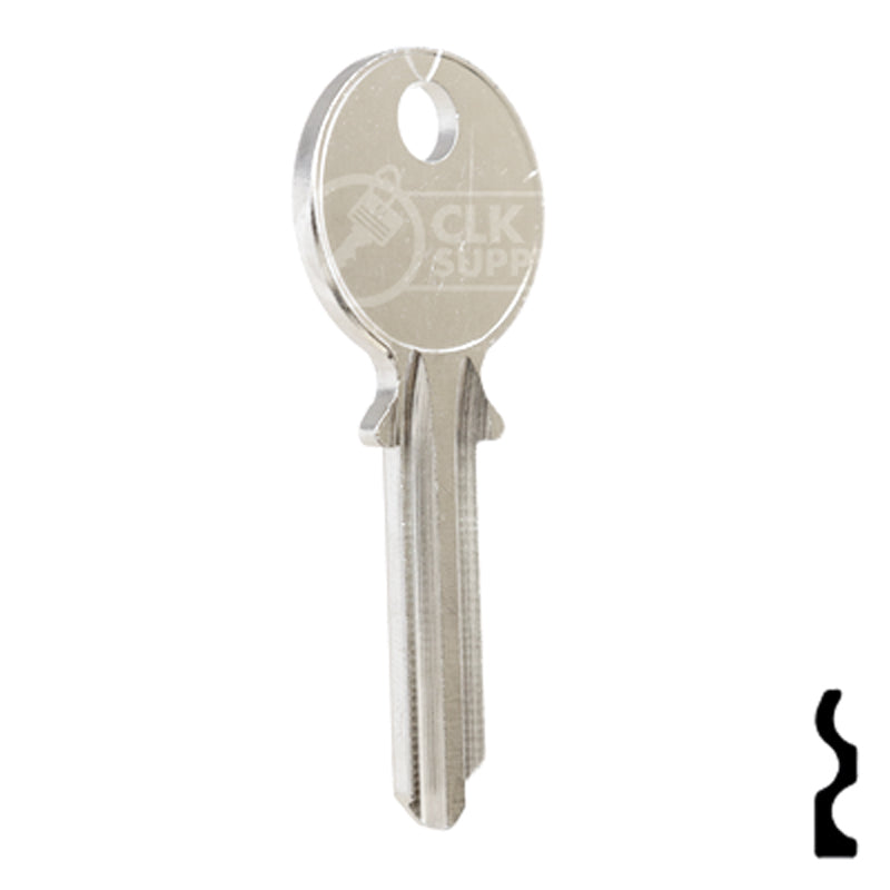Uncut Key Blank | Yale | 999U Office Furniture-Mailbox Key Ilco