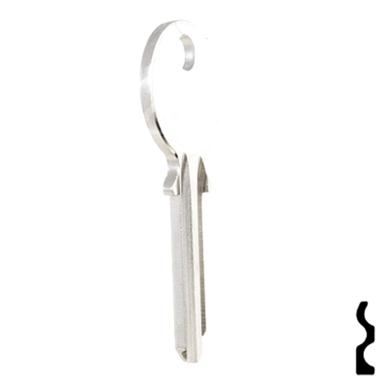 Uncut Key Blank | Yale | 999U Office Furniture-Mailbox Key Ilco