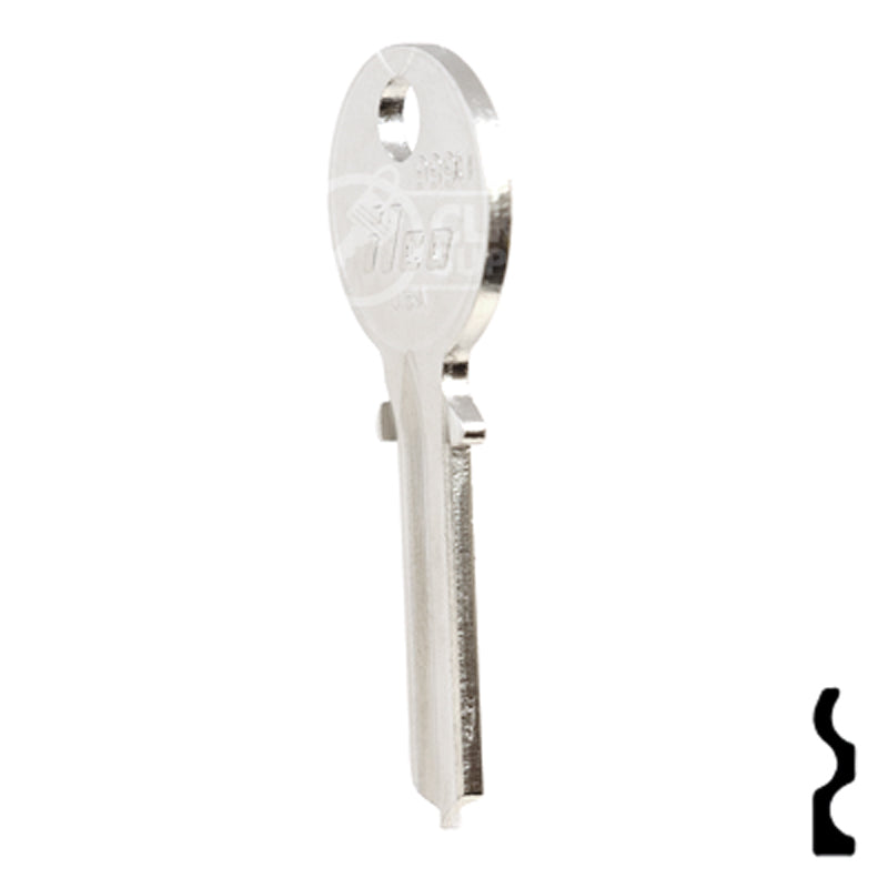 Uncut Key Blank | Yale | 999U Office Furniture-Mailbox Key Ilco
