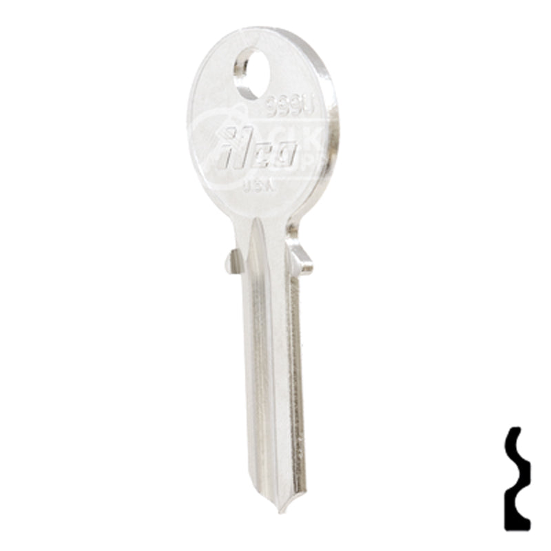 Uncut Key Blank | Yale | 999U Office Furniture-Mailbox Key Ilco