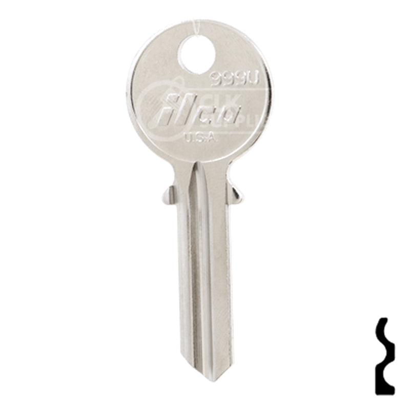 Uncut Key Blank | Yale | 999U Office Furniture-Mailbox Key Ilco