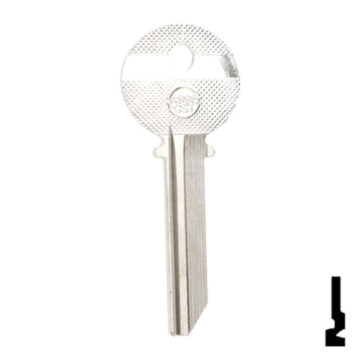 Uncut Key Blank | Yale | A998GST Office Furniture-Mailbox Key Ilco