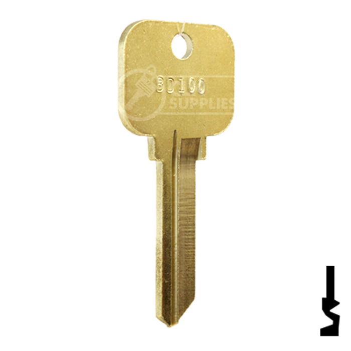 Uncut Key Blank | Yale | BD100 Office Furniture-Mailbox Key Framon Manufacturing Company, Inc