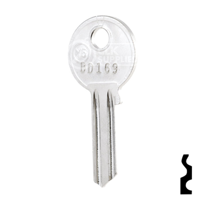 Uncut Key Blank | Yale | BD169 Office Furniture-Mailbox Key Framon Manufacturing Company, Inc