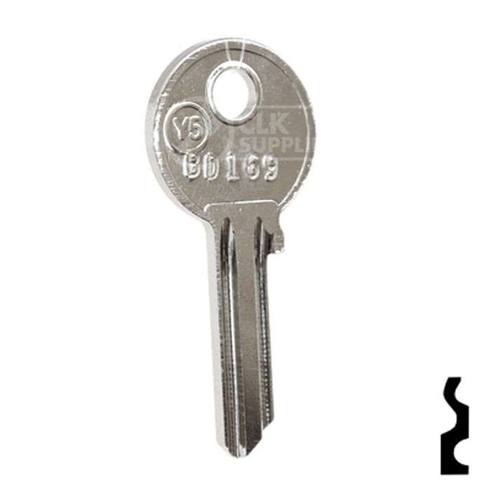 Uncut Key Blank | Yale | BD169 Office Furniture-Mailbox Key Framon Manufacturing Company, Inc