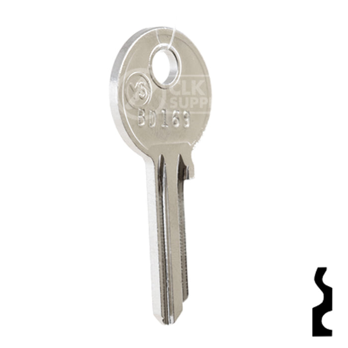 Uncut Key Blank | Yale | BD169 Office Furniture-Mailbox Key Framon Manufacturing Company, Inc