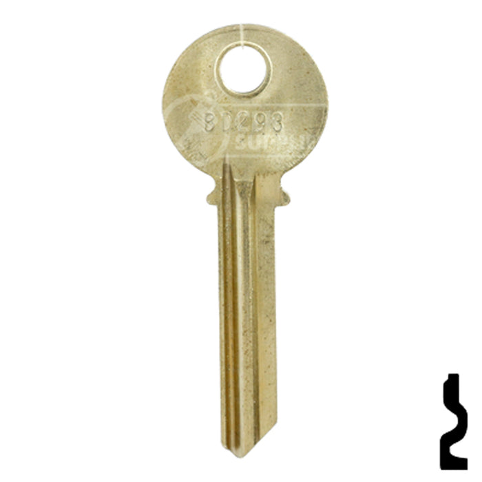 Uncut Key Blank | Yale | BD293 Office Furniture-Mailbox Key Framon Manufacturing Company, Inc