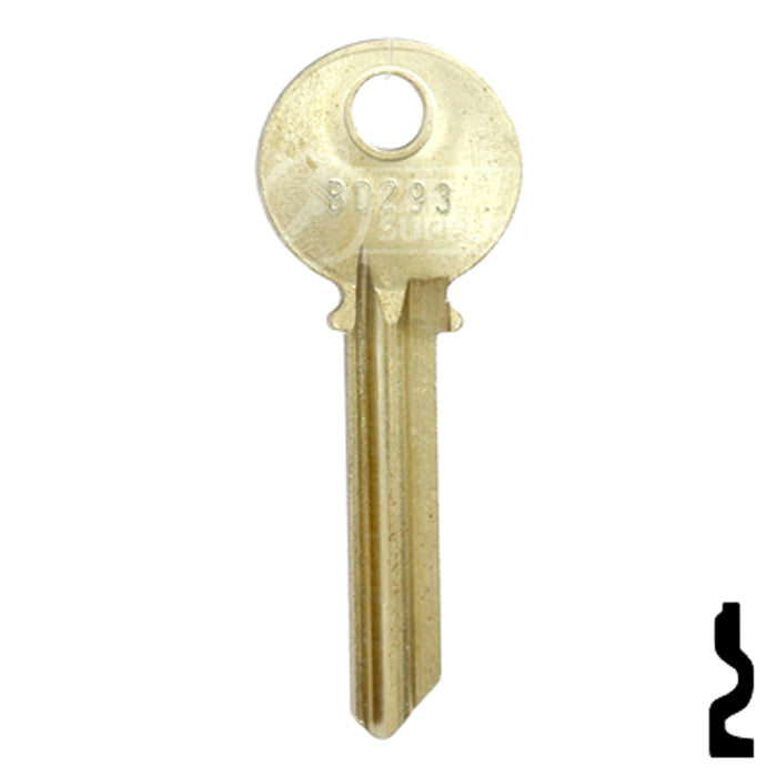 Uncut Key Blank | Yale | BD293 Office Furniture-Mailbox Key Framon Manufacturing Company, Inc