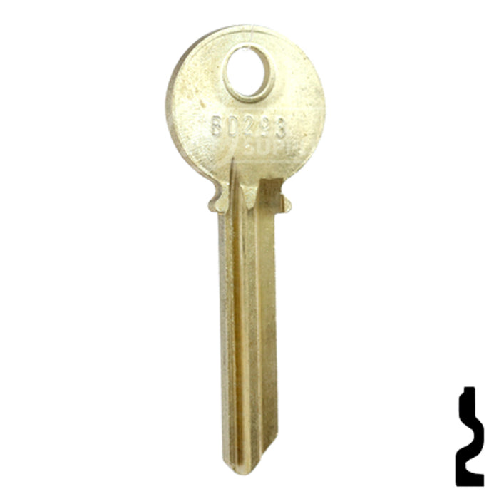 Uncut Key Blank | Yale | BD293 Office Furniture-Mailbox Key Framon Manufacturing Company, Inc