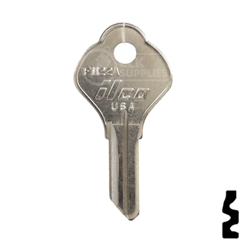 Uncut Key Blank | Yale | F1122A Office Furniture-Mailbox Key Ilco
