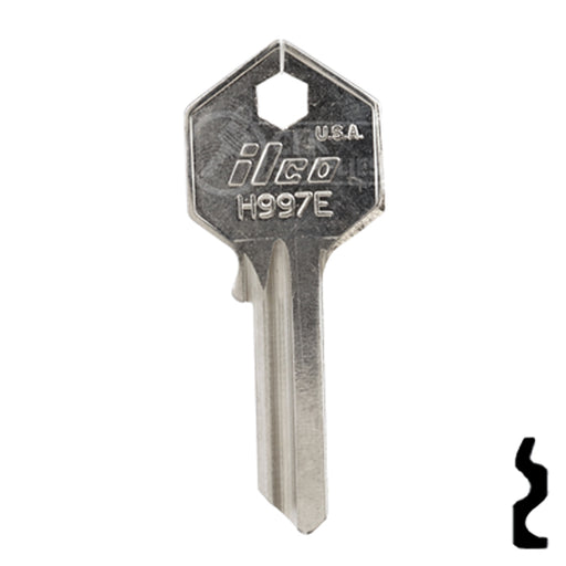 Uncut Key Blank | Yale | H997E Office Furniture-Mailbox Key Ilco