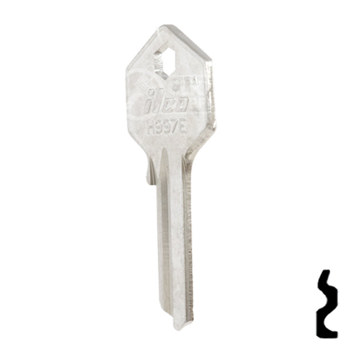 Uncut Key Blank | Yale | H997E Office Furniture-Mailbox Key Ilco