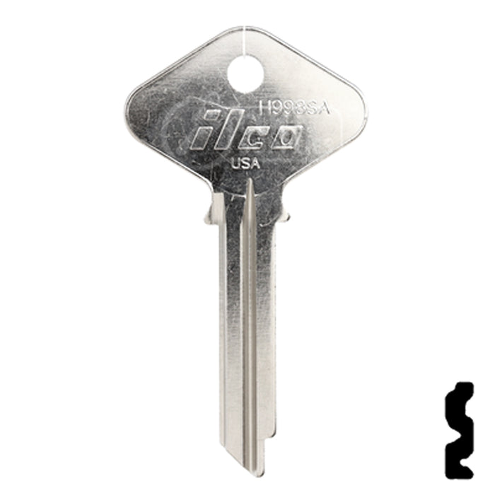 Uncut Key Blank | Yale | H998SA Office Furniture-Mailbox Key Ilco