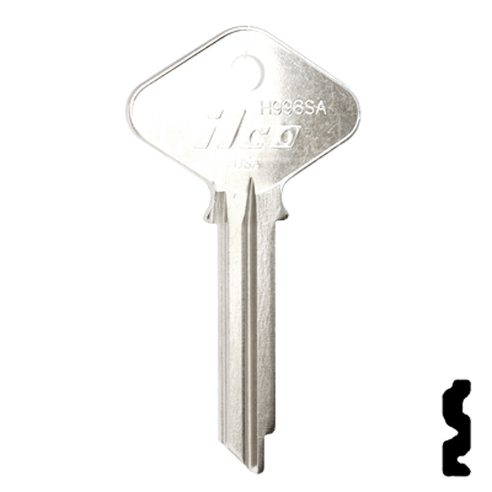 Uncut Key Blank | Yale | H998SA Office Furniture-Mailbox Key Ilco