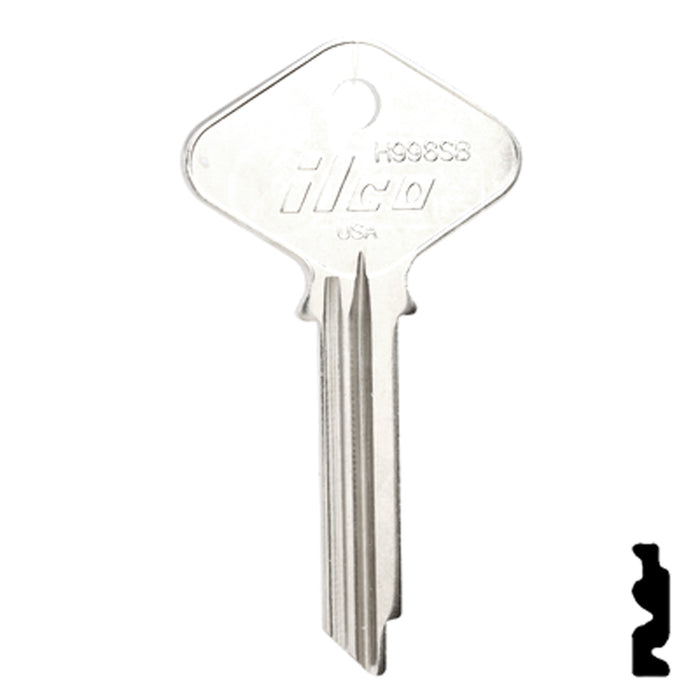 Uncut Key Blank | Yale | H998SB Office Furniture-Mailbox Key Ilco