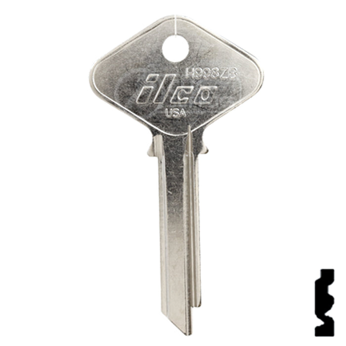 Uncut Key Blank | Yale | H998ZB Office Furniture-Mailbox Key Ilco