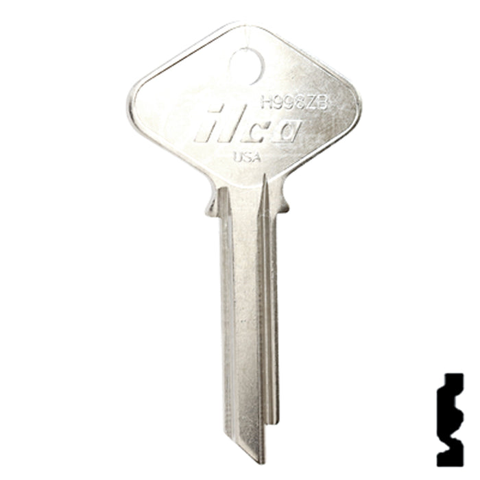 Uncut Key Blank | Yale | H998ZB Office Furniture-Mailbox Key Ilco