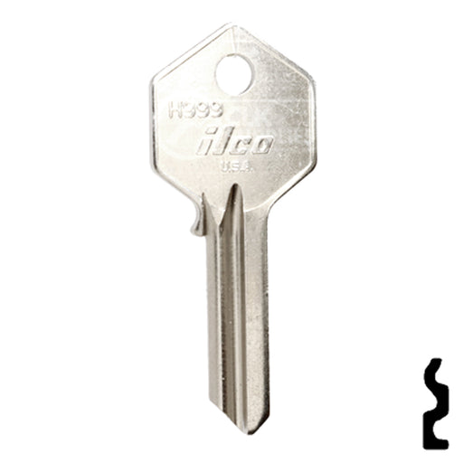 Uncut Key Blank | Yale | H999 Office Furniture-Mailbox Key Ilco