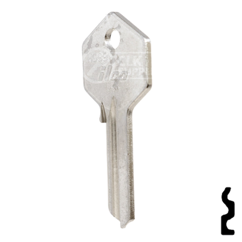 Uncut Key Blank | Yale | H999 Office Furniture-Mailbox Key Ilco