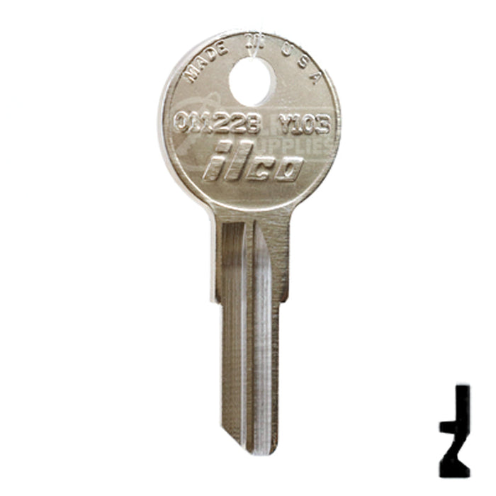 Uncut Key Blank | Yale, Hudson | 01122B, Y103 Office Furniture-Mailbox Key Ilco