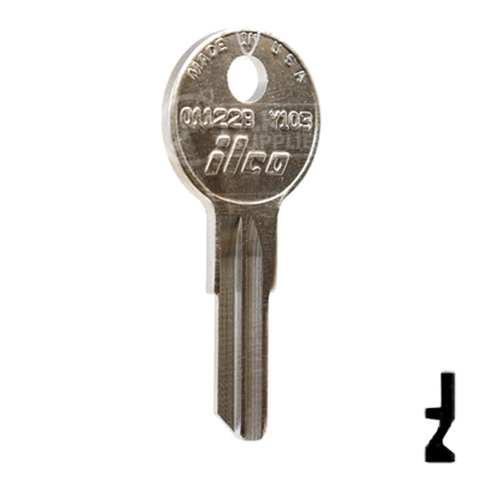 Uncut Key Blank | Yale, Hudson | 01122B, Y103 Office Furniture-Mailbox Key Ilco