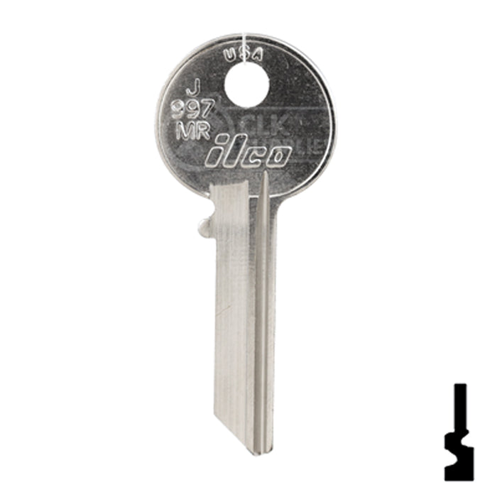 Uncut Key Blank | Yale | J997MR Office Furniture-Mailbox Key Ilco