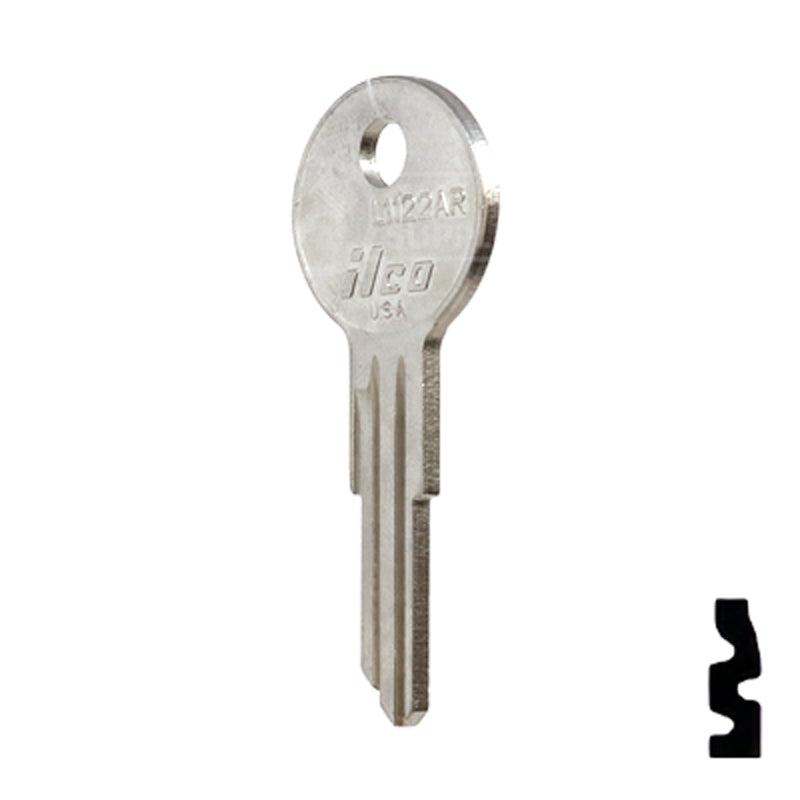 Uncut Key Blank | Yale | L1122AR Office Furniture-Mailbox Key Ilco