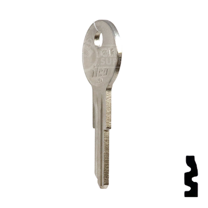 Uncut Key Blank | Yale | L1122AR Office Furniture-Mailbox Key Ilco