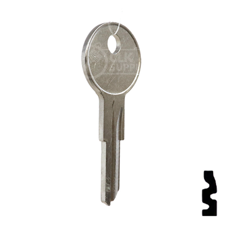Uncut Key Blank | Yale | L1122AR Office Furniture-Mailbox Key Ilco