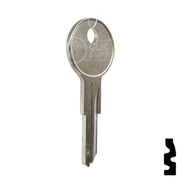 Uncut Key Blank | Yale | L1122AR Office Furniture-Mailbox Key Ilco
