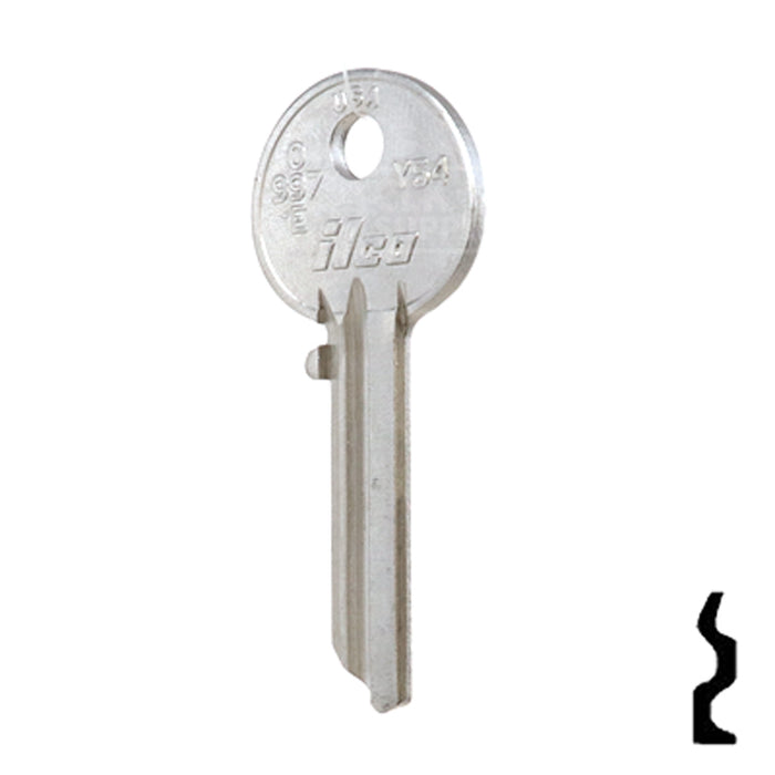 Uncut Key Blank | Yale | O997E Office Furniture-Mailbox Key Ilco