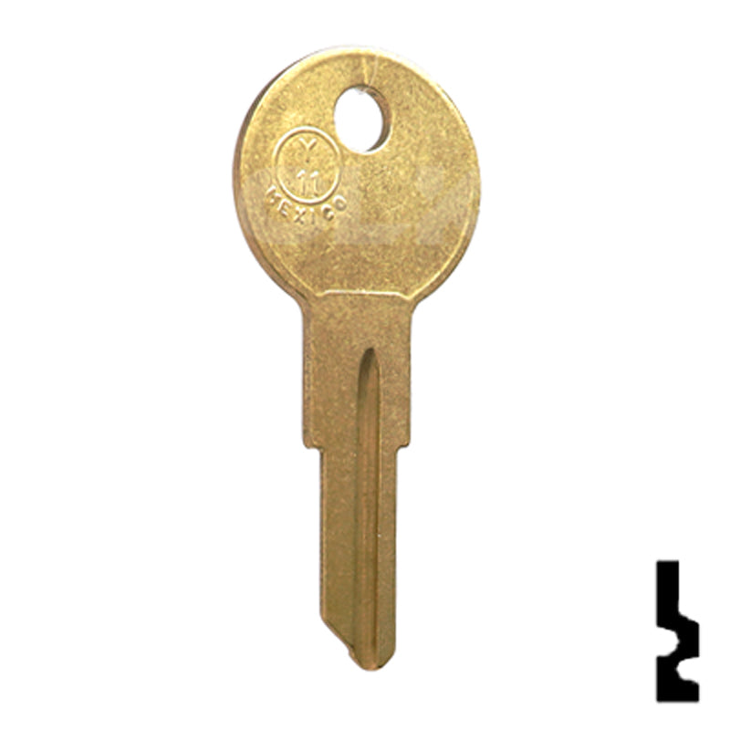 Uncut Key Blank | Yale | Y11, O1122- Very Popular Office Furniture-Mailbox Key JMA USA
