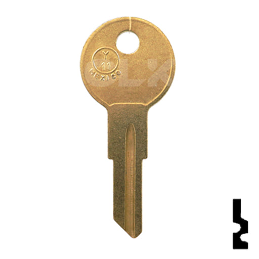 Uncut Key Blank | Yale | Y11, O1122- Very Popular Office Furniture-Mailbox Key JMA USA