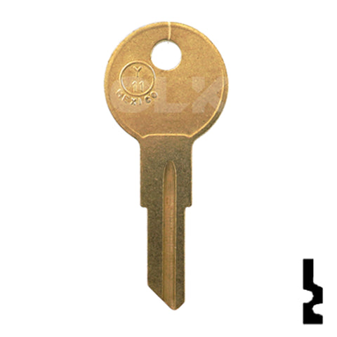 Uncut Key Blank | Yale | Y11, O1122- Very Popular