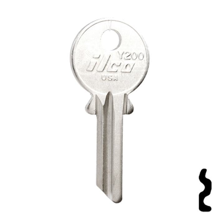 Uncut Key Blank | Yale | Y200 Office Furniture-Mailbox Key Ilco