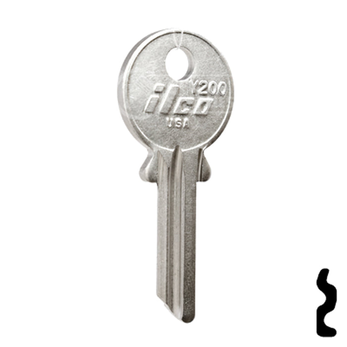 Uncut Key Blank | Yale | Y200 Office Furniture-Mailbox Key Ilco