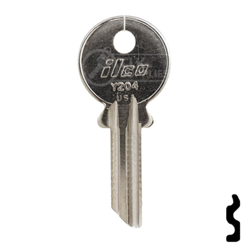 Uncut Key Blank | Yale | Y204 Office Furniture-Mailbox Key Ilco