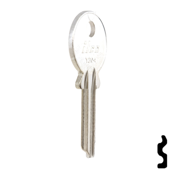 Uncut Key Blank | Yale | Y204 Office Furniture-Mailbox Key Ilco