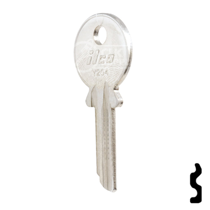 Uncut Key Blank | Yale | Y204 Office Furniture-Mailbox Key Ilco