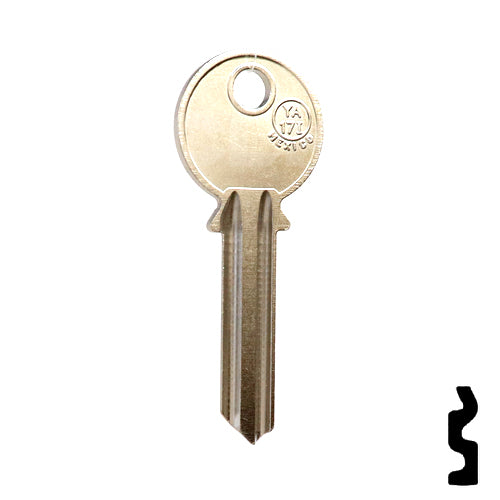 Uncut Key Blank | Yale | Y2R, YA-17I Office Furniture-Mailbox Key JMA USA