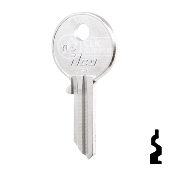 Uncut Key Blank | Yale | YL5 Office Furniture-Mailbox Key Ilco