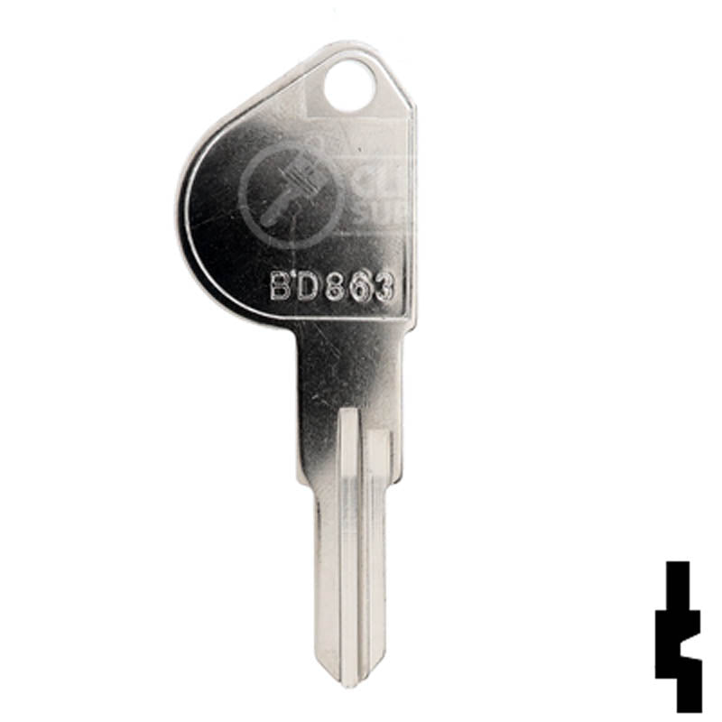 Uncut Mailbox Key | Home Depot, Lowes | BD863 Office Furniture-Mailbox Key Framon