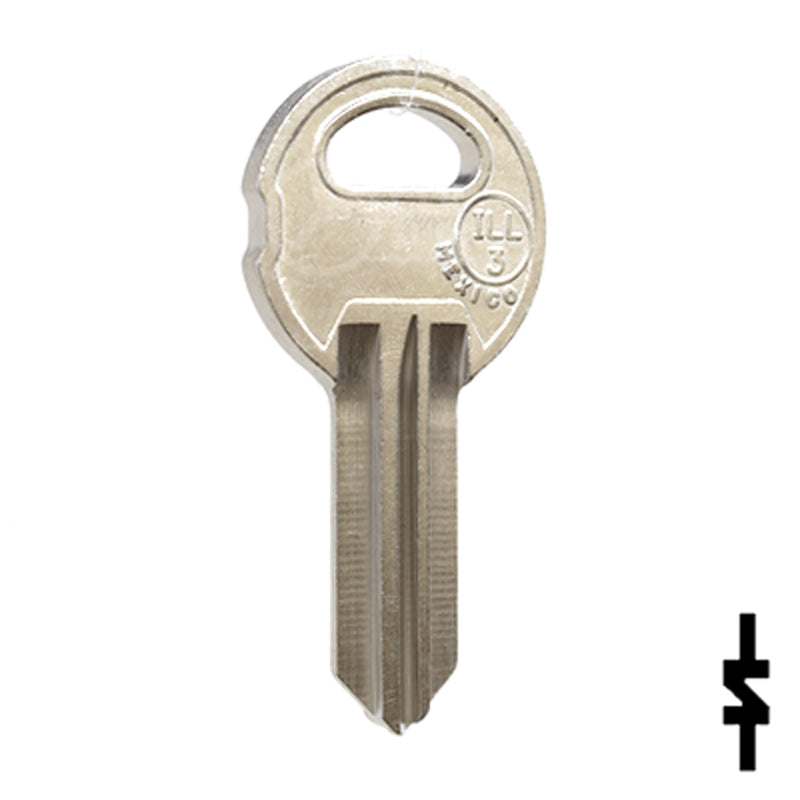 Uncut NP Key Blank | Illinois | ILL-3, S104Z Office Furniture-Mailbox Key JMA USA