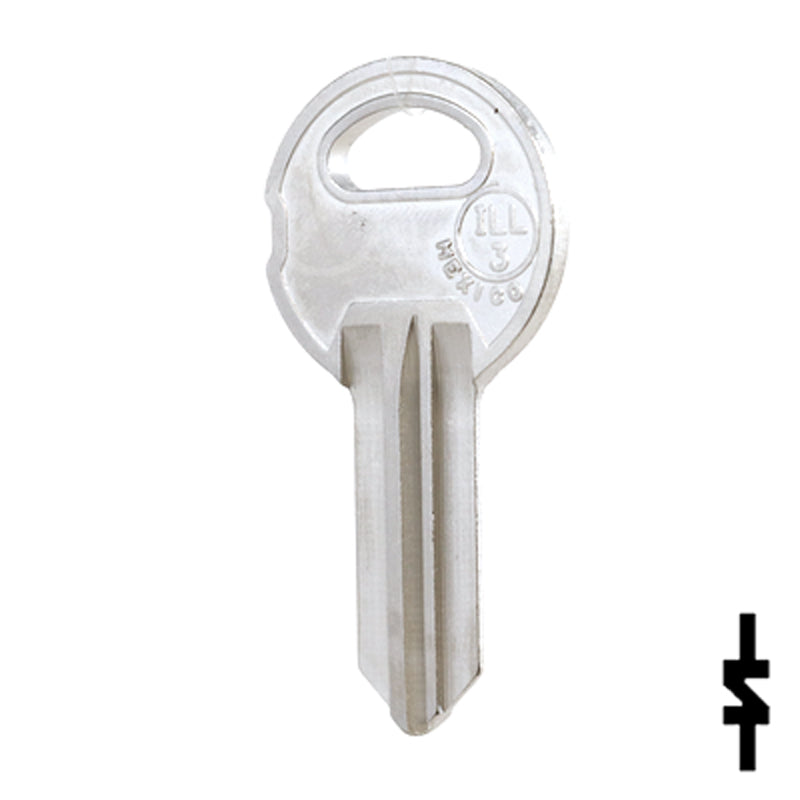 Uncut NP Key Blank | Illinois | ILL-3, S104Z Office Furniture-Mailbox Key JMA USA