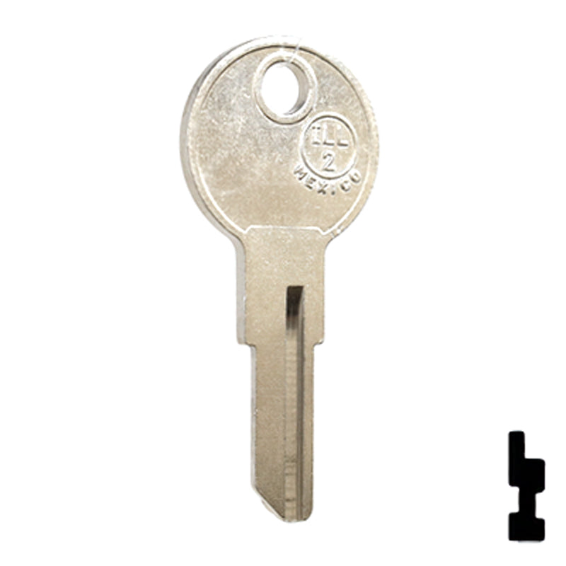 Uncut NP Key Blank | Illinois | ILL2, 1043C Office Furniture-Mailbox Key JMA USA